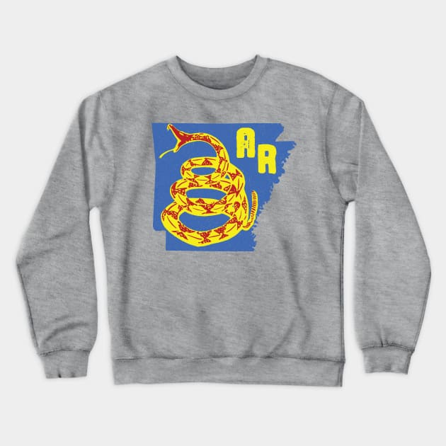 Arkansas Gadsden Snake Crewneck Sweatshirt by PelagiosCorner